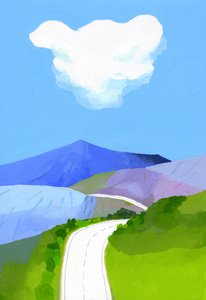 Bergsilhouet