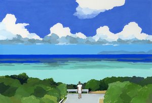 De zee van Okinawa, 2016 door Hiroyuki Izutsu
