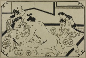 Een blad uit een shunga-album