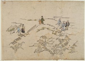 Yoshiwara no Tei, c.1680 door Hishikawa Moronobu