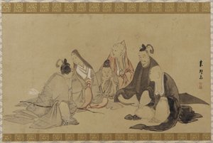 De zes onsterfelijke dichters, Edo-periode door Hishikawa Sori