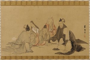 De zes onsterfelijke dichters door Hishikawa Sori