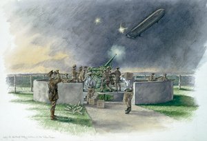 Lodge Hill Battery, Chatham, Kent, Eerste Wereldoorlog