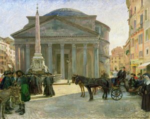 Het Pantheon, Rome door Hjalmer Eilif Emanuel Peterssen