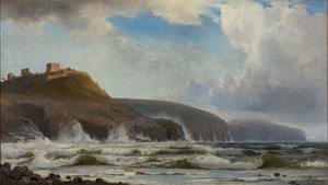 De kust ten zuiden van Hammershus