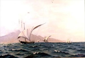 Portugese Vissersboten door Holger Lubbers