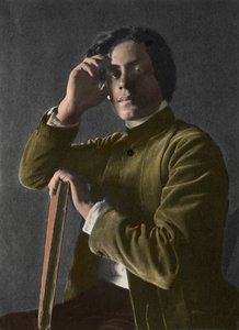 Portret van Gibran Khalil Gibran - 1833-1931 - foto door F. Holland Day door Holland Fred Day