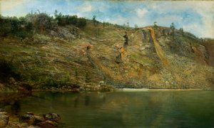 De ijzermijn, Port Henry, New York, ca. 1862