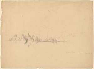 Bovenste Saranac-meer door Homer Dodge Martin