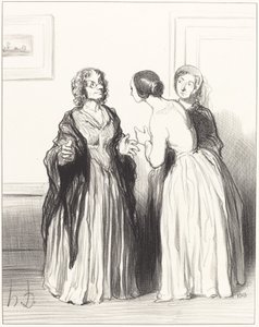 (1er Bas Bleu) - Laten we van de gelegenheid gebruik maken... door Honoré Daumier