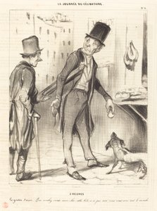 2 uur - De snack van Azor door Honoré Daumier