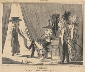 Een Boekarest door Honoré Daumier