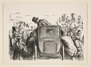 A l door Honoré Daumier