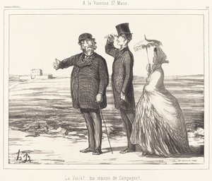 A la Varenne Saint-Maur door Honoré Daumier
