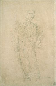 Een advocaat, wandelend door Honoré Daumier