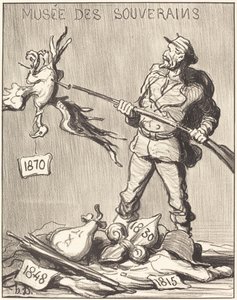 Wie is er aan de beurt? door Honoré Daumier