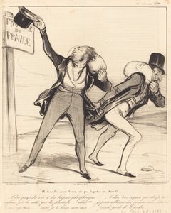 A tous les coeurs bien nés que la patrie est chère!!! door Honoré Daumier