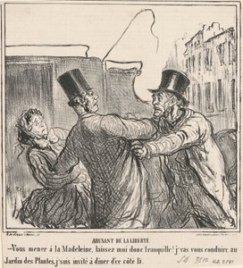 Misbruik van vrijheid door Honoré Daumier