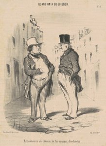 Spooraandeelhouders Bespreken Dividenden door Honoré Daumier