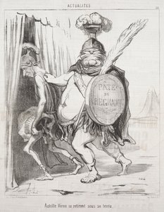 Actualiteiten: Achilles trekt zich terug in zijn tent, 1850