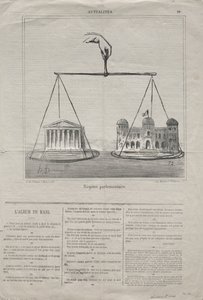Actualiteiten nr. 10: Parlementair Regime door Honoré Daumier