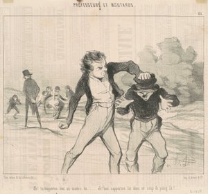 Ah! Je Brengt Alles Terug naar de Meester door Honoré Daumier