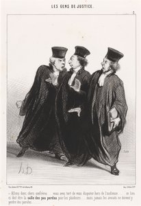Allons donc, chers confrères... door Honoré Daumier
