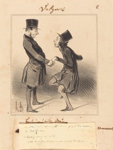 Kom op! mijn jonge vriend, een stevige handdruk... door Honoré Daumier