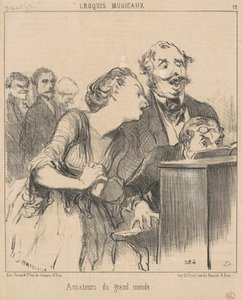 Liefhebbers van de hoge wereld door Honoré Daumier