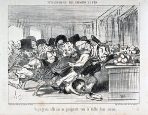 Werk van Honore Daumier (1808-1879). Charivari dateert uit 1852: Serie 