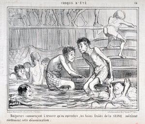 Kunstwerk door Honore Daumier (1808-1879) Charivari dateert uit 1858: Serie CRUQUIS D