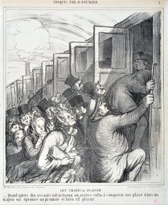 Werk van Honore Daumier (1808-1879). Charivari dateert uit 1864: Serie 
