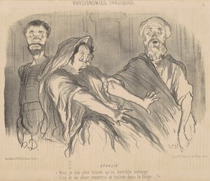 Athalie door Honoré Daumier