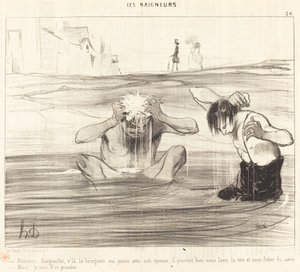 Let op, Gargouillet, daar komt de burger voorbij... door Honoré Daumier