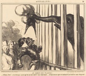 In de Jardin des Plantes door Honoré Daumier
