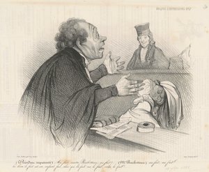 Au fait, maitre Barbotteau... door Honoré Daumier