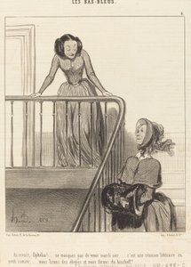 Vaarwel, Ophelia!... mis niet... door Honoré Daumier