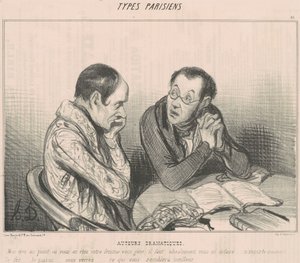 Dramatische Auteurs door Honoré Daumier