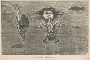 Onverschrokken Zwemmers door Honoré Daumier