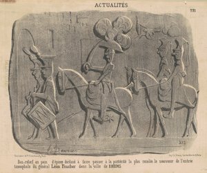 Bas-reliëf in peperkoek door Honoré Daumier