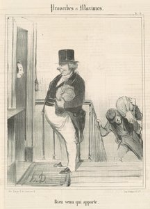 Welkom die brengt door Honoré Daumier