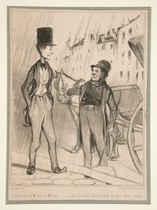 Cabriolet la M door Honoré Daumier