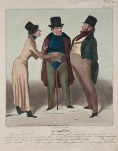 Caricaturana Plaat 48: Een Kandidaat, 1837 door Honoré Daumier