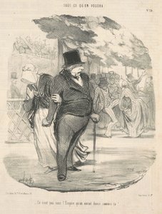 Zo zou men niet gedanst hebben onder het keizerrijk! ... door Honoré Daumier