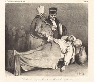 Die kunnen we vrijlaten! Hij is niet langer gevaarlijk! door Honoré Daumier