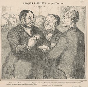 Die idioot van Dubrancart... door Honoré Daumier