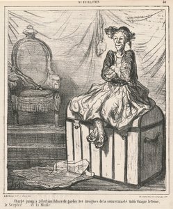 Belast ... met het Bewaken van de Tekenen van Soevereiniteit door Honoré Daumier