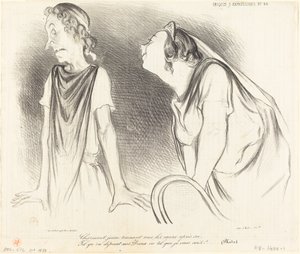 Charmant... trekt alle harten achter zich aan... door Honoré Daumier