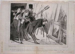 Beroemde Jury van Schilderkunst door Honoré Daumier
