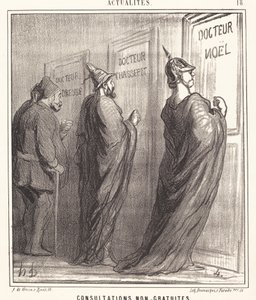 Niet gratis consultaties door Honoré Daumier